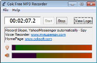 Cok Free MP3 Recorder v2.0界面预览